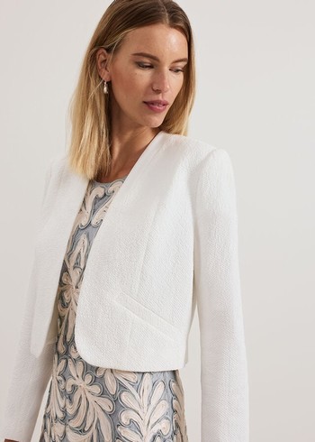 Phase Eight Olivia Jackets White Australia | PH2387916